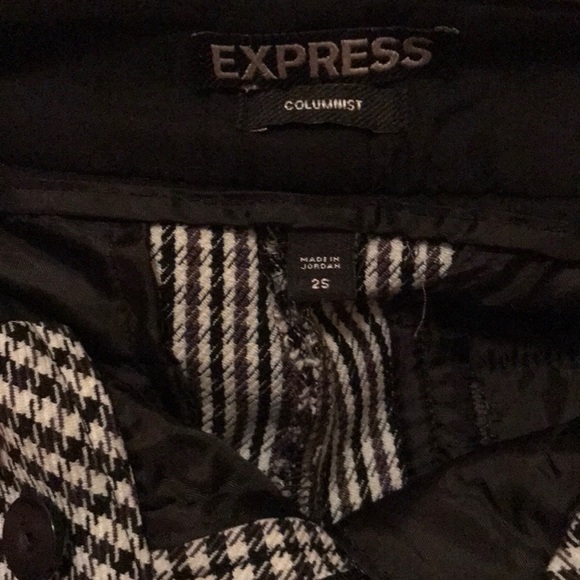 Checkered express slacks worn once - Picture 3 of 3